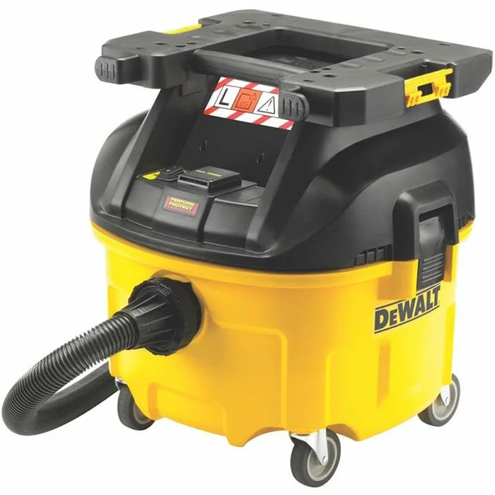Dewalt DWV901LT Grovdammsugare med väskhållare, 1400 W, L-klass, Rengöringsmaskiner