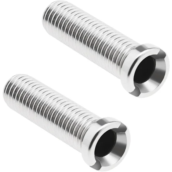 2 stk 304 rustfritt stål kjøkkenvask sil sil skrue gjenget avfall sil skruekontakt M12×45mm vaskebolt skrue for vask sil silplugg