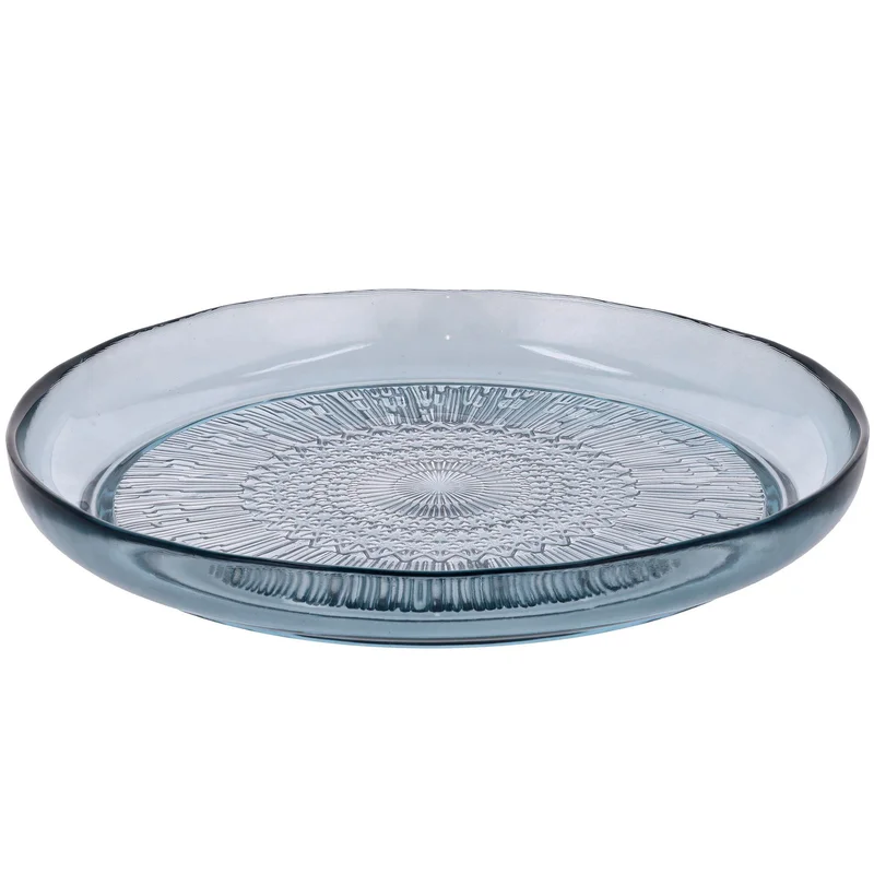 Bitz glastallrik 25 cm, blå | Dukning & Servering > Tallrikar | Bagaren och Kocken