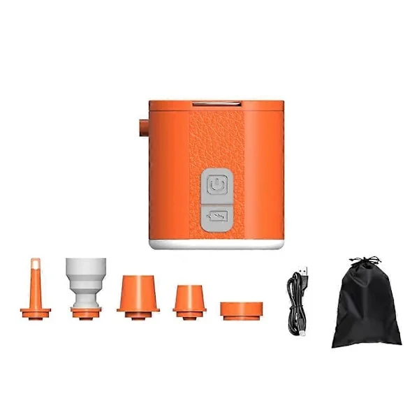 GIGA PUMP TINY 3-i-1 Mini Pumpe Bærbar Inflator til Camping Liggeunderlag Madras Pumpe for Nem Brug
