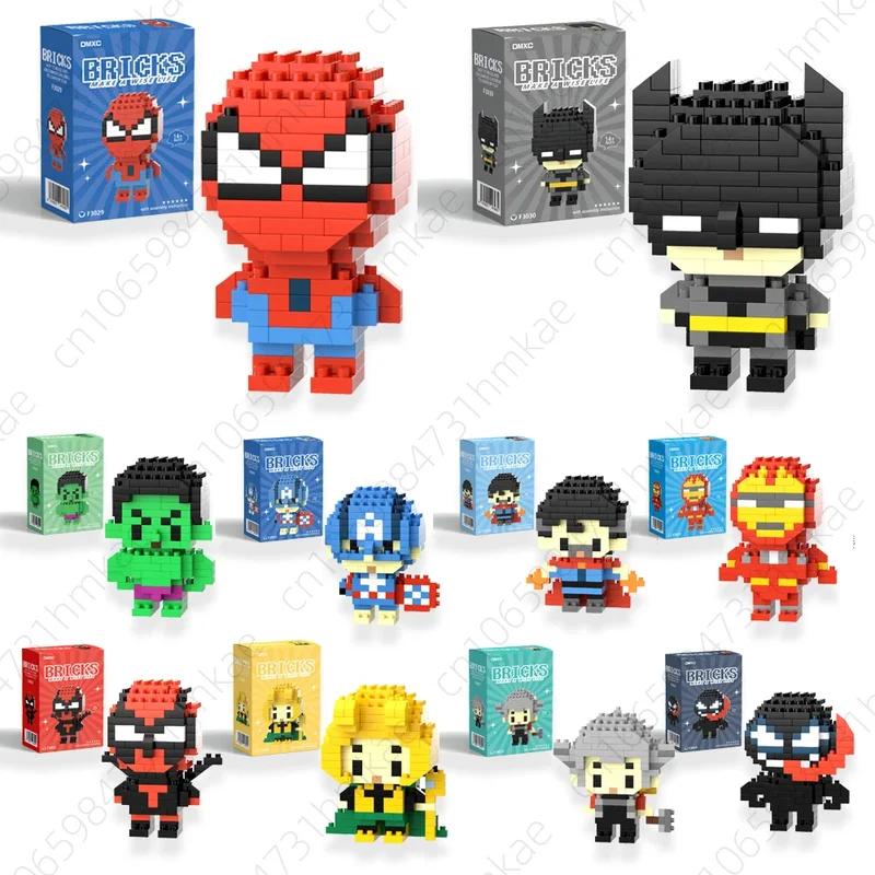 AliExpress - Spider Man Baustein Deadpool & Venom Iron Man Figur Batman Super Hero Cartoon Charakter Modell Spielzeug für Geschenke
