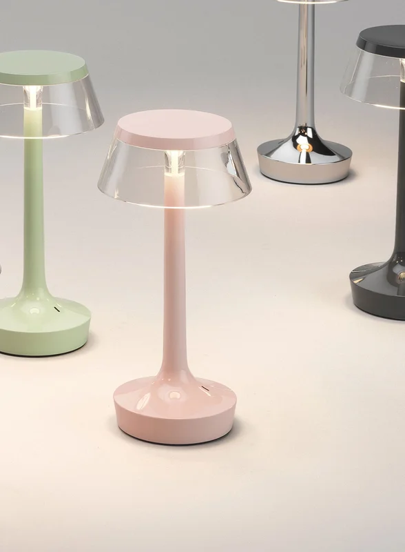 Flos Bon Jour Unplugged oppladbar bordlampe - french rose