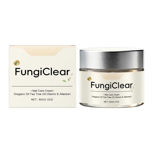 FungiClear Nail and Toenail Care Cream, Natural Nail Repair Treatment with Oregano Oil and Tea Tree Oil