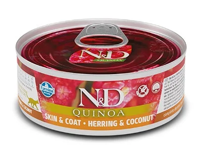 Farmina Natural & Delicious Quinoa Skin & Coat Aringa E Cocco Per