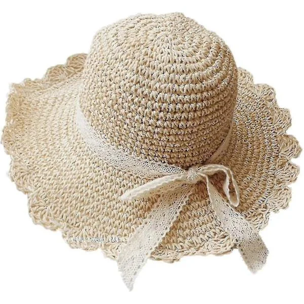 Summer Straw Hat Women's Foldable Fishing Hat Sun Hat Beach Hat