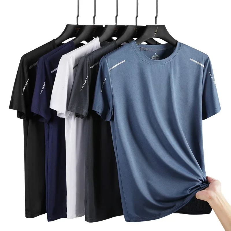 AliExpress - CHRLCK Heren Running Sneldrogende T-shirts Ademend Wandelen Vissen Tees Zachte Elasticiteit Outdoor Sport Kort Shirt Zomer