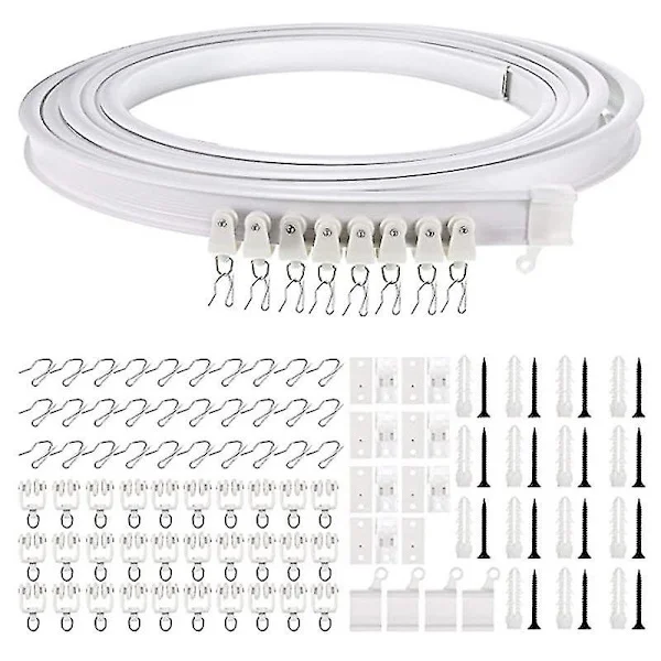 1-5 Meter Böjbar Takskena för Gardiner, Flexibel Takskena {GKS} 3m
