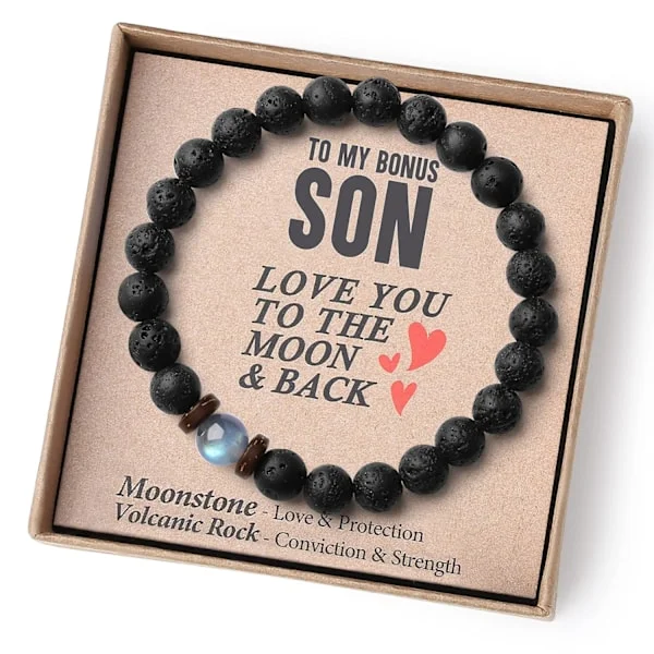 Bonus Son Gåvor Till Min Bonus Son Styvson Gåvor Från Styvpappa Bonus Son Armband Tonårspojkar Present Idéer Tonårspojkar 11 13 15 17 År Gammal Examen