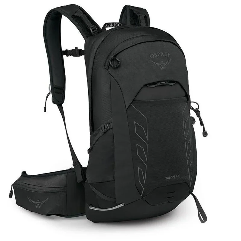 Osprey Talon 22 Extended Fit Herre Black/Coal Grey