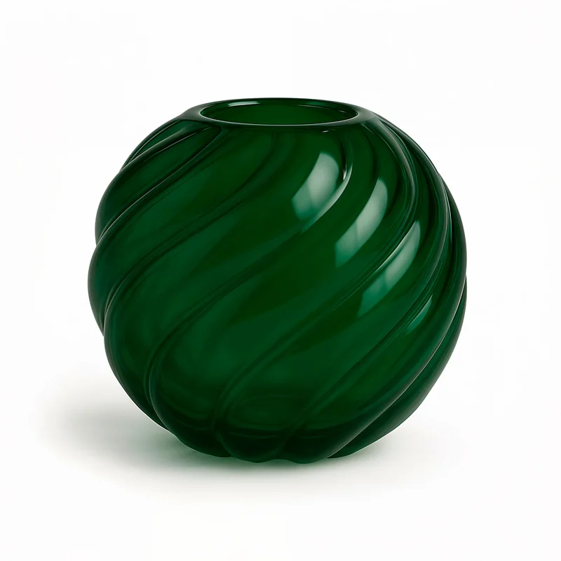 Cooee design Twist Ball maljakko 20 cm, forest green