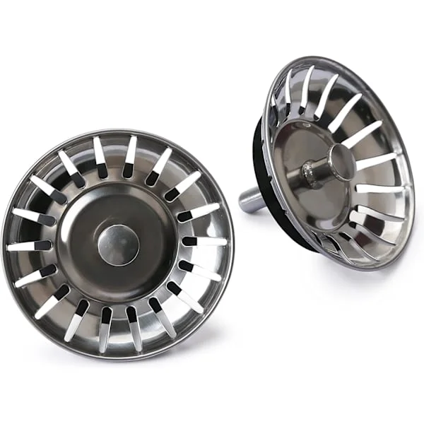2st diskproppar köksavloppsproppar ersättning rostfritt stål 18 hål propp diskpropp vattentät diskpropp diameter 78mm [OD]CJY