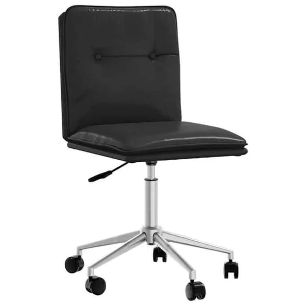 vidaXL Matstol Svart Konstläder, stol, salongsstol, extrasoffa, köksstol, sits till 4101324