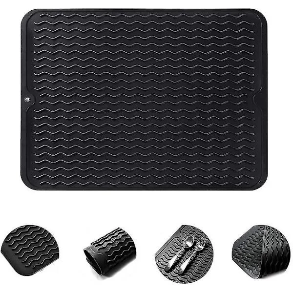 Large Silicone Drying Mat, Reusable, Non-Slip, Heat Resistant, For Kitchen