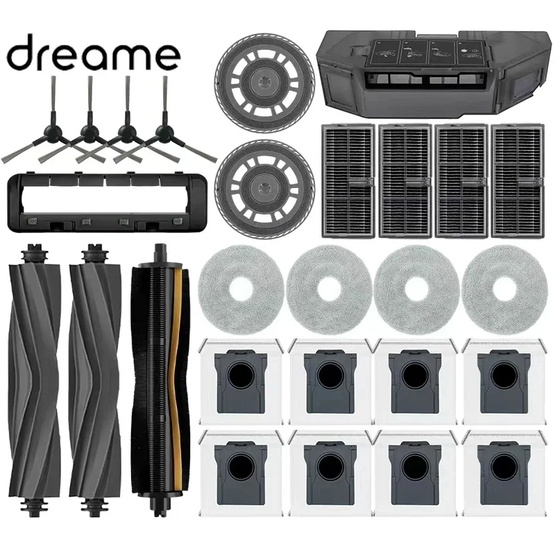 AliExpress - ﻿ Pièces détachées pour robot aspirateur Dreame L40 Ultra AE / D20 Ultra : brosses principales et latérales, chiffons de nettoyage, 