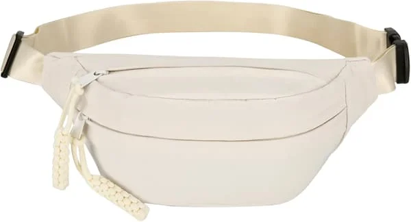 Long Keeper Taljetaske Mavetaske til Kvinder Mænd Mode Taljetasker Mavetaske Cross Body Justerbar Rejse Taljetaske Store Lommer til Løb Beige