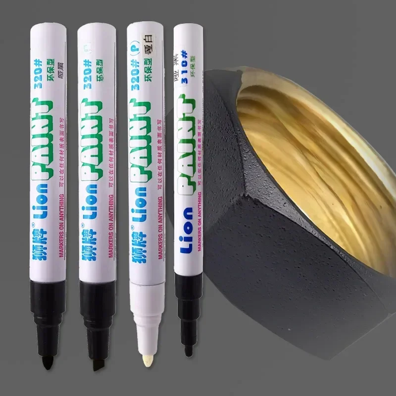 AliExpress - 1 MM/2 MM/5 MM Matte Verf Pen Matt Pen Zwart Grijs Wit Metalen Hardware Waterdichte Kleur Reparatie Pen Industriële Markeerpen