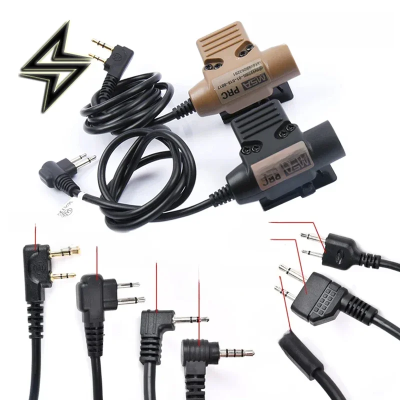 AliExpress - WADSN militaire tactique U94 PTT 7.0 prise casque adaptateur pour COMTAC Earmor Baofeng Kenwood talkie-walkie Radio Motorola Midland