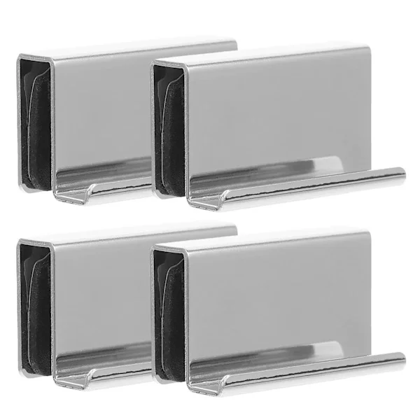 4 stk. Glasdørhåndtag Erstatningshåndtag Klemme Skabsdør Hardware Håndtag Tilbehør Glas Akryl Vitrineskab Håndtag