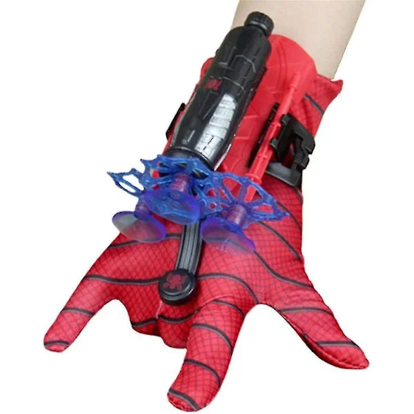 Spiderman Launcher Hansker, Spiderman Super Spiderman, Super Spiderman Kostyme Rekvisitter Spiderman Skyting Moro Leker for Barn
