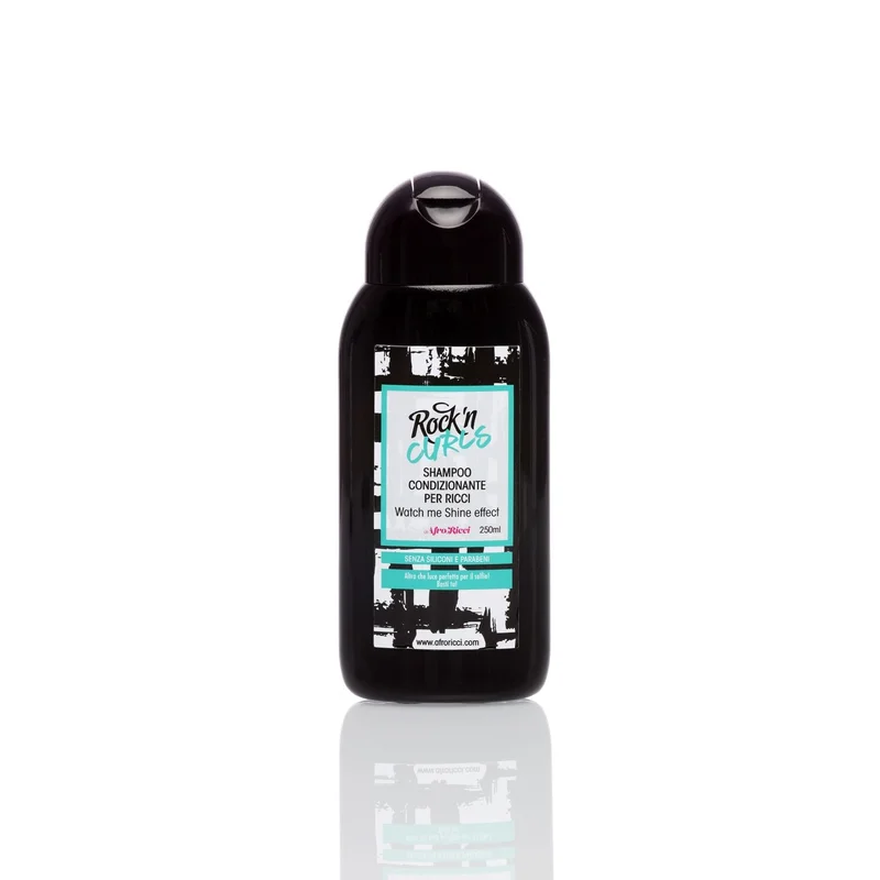 AFRORICCI Rock' n Curls Shampoo Condizionante per Ricci - Watch Me Shine Effect 250ml - Shampoo Ricci Definiti