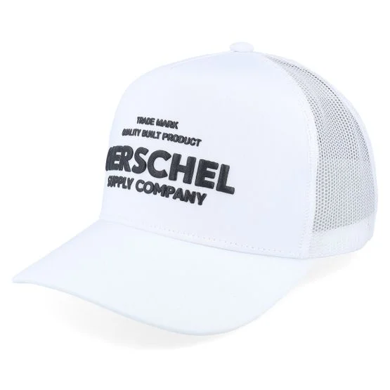 Herschel - Wit trucker Cap - Whaler Tall Mesh Shop Cap White Trucker @ Hatstore