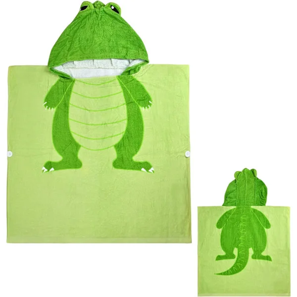 (Dinosaurie) Handduk för Barn Poncho Handduk Huvad Handdukar Bad