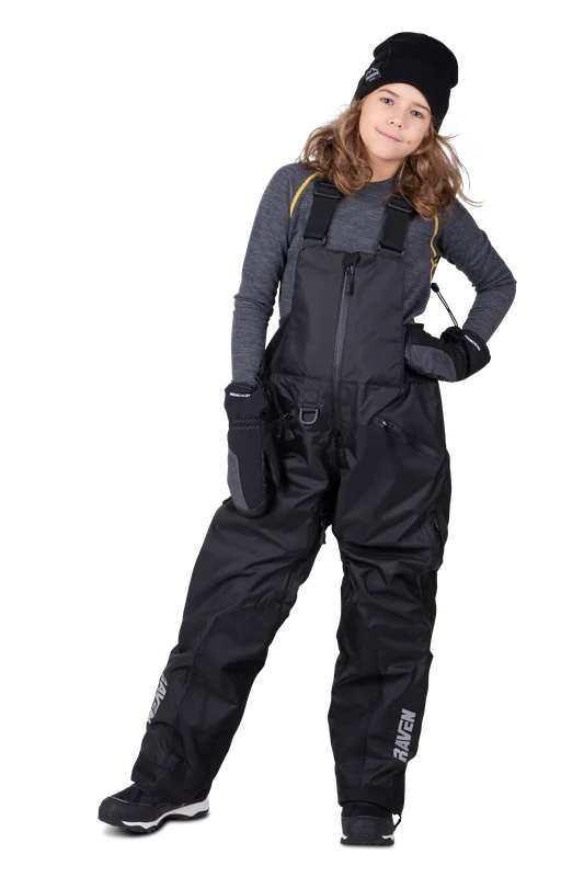Pantalones de Moto de Nieve Niño Raven Boondocker Negro M