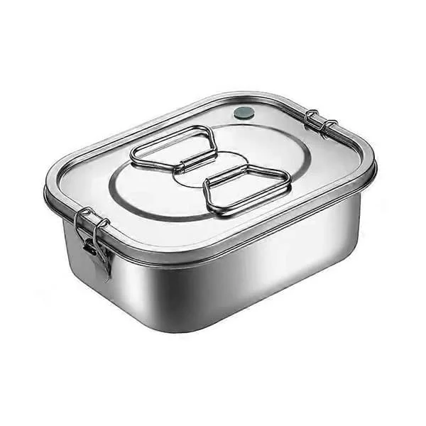 Stainless Steel Lunch Box, Metal Bento Box, Snack Food Container, Outdoor Storage Box, Kids Lunch Box