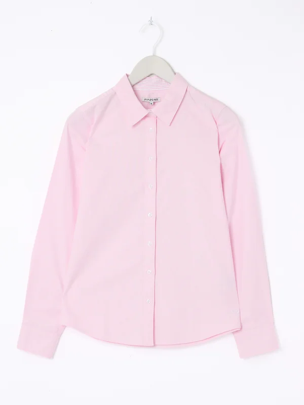 MATCH - Oxford skjorte - Jean Paul - Str. L - Dame - Skjorter & Bluser - Rosa - 100% bomull