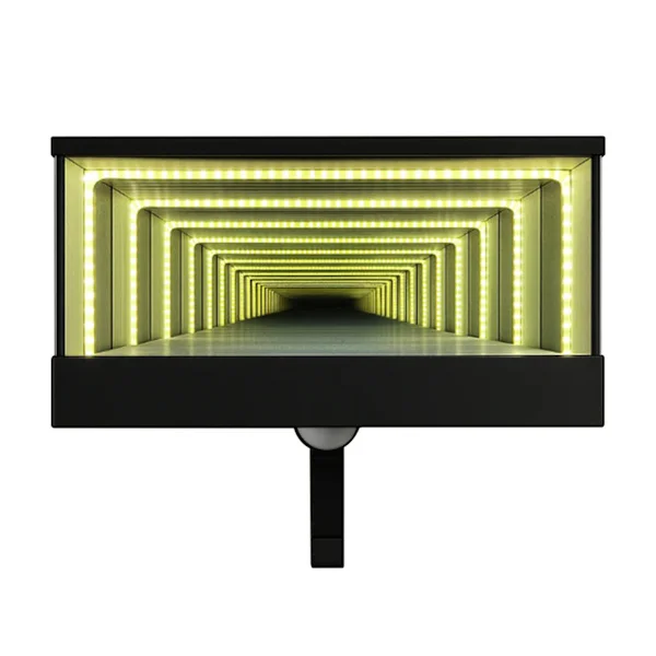 Infinitys LED Garasje Nøkkelholder Veggfeste LED Modellbil Utstillingsboks Bilnøkkelholder Organizer Med LED Lys Svart