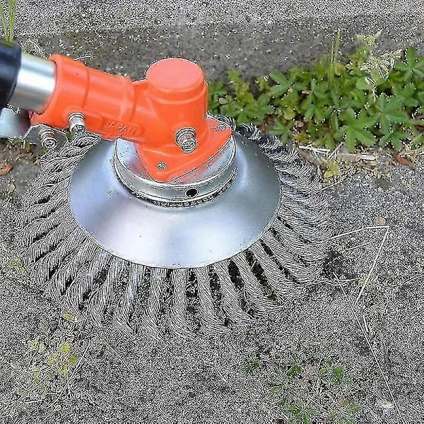 150mm Stål Tråd Hjul Have Ukrudt Børster Græs Klipper Græs Eater Trimmer Børster Cutter Værktøjer Have Græs Trimmer Hoved Ukrudt Børster-yky