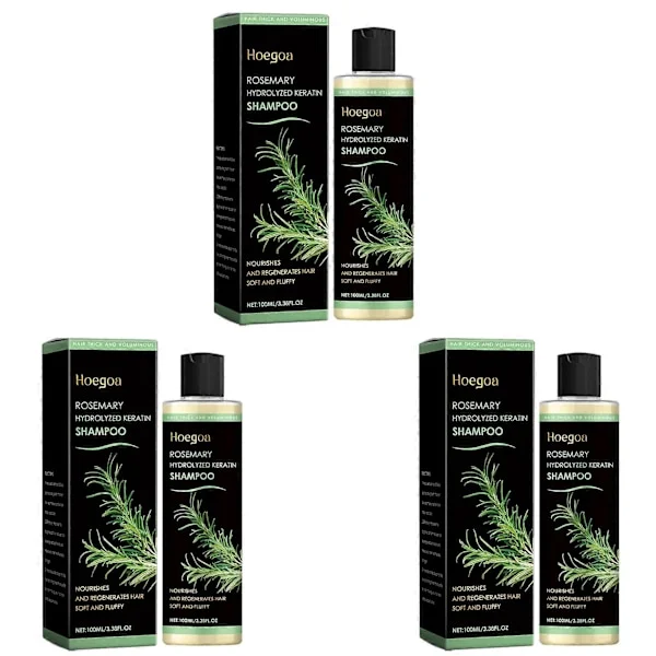 Rosmarin Fortykkende Shampoo Til Fint Fedtet Hår Plantebaseret Oliekontrol Shampoo Til Volumengivning