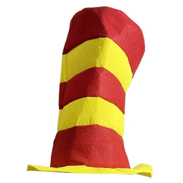 Eye-catching Striped Hat Cosplay Witch Hat Magic Wizard Hats Costume Hat for Halloween and Festival Celebrations C