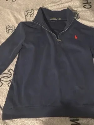 Marinblå half zip tröja Polo Ralph Lauren