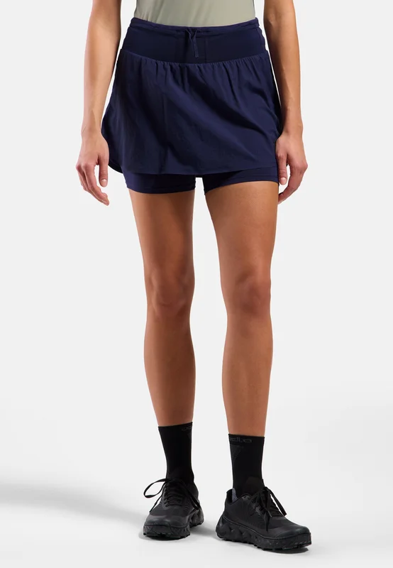 Odlo Jupe de running X-Alp Trail pour femme, M, blau