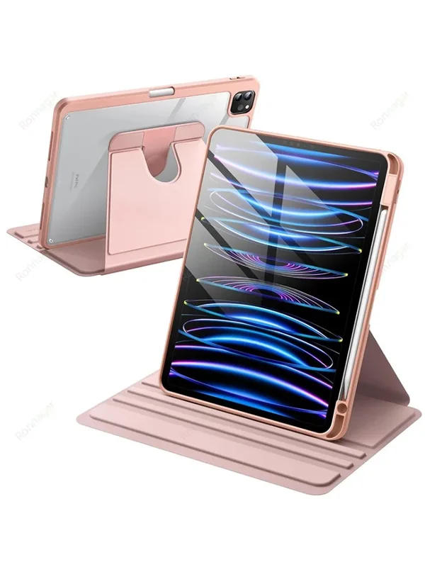 AliExpress - Étui rotatif pour iPad Air 11 13 pouces M4/M3/M2 2026/2025/2024 Air 5 4 10.9 10e 11e 12e A19 A16 Pro 11 12.9 13 M5 M4 8 9 10.2 10.5