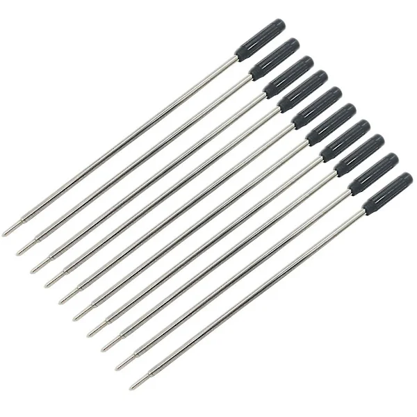 20 st Kulspetspenna Refill för Cross Pennor Fin Spets - Svart Bläck