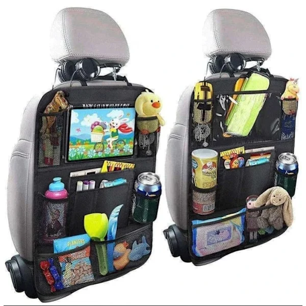 2-pack Förvaring till baksäte - Universal iPad-hållare för bil Svart