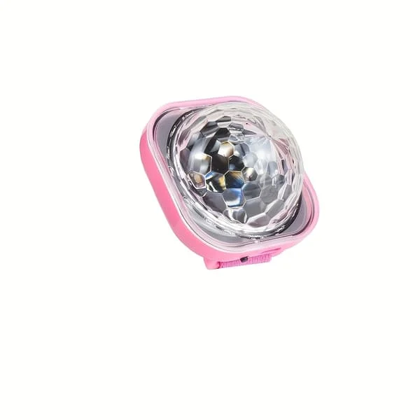 LED Lampe Natt Strobe Klokke, Diskolampe, farget belysning, 4 farger Modus Fjernkontroll DJ Lys, Liten og enkel å bære, Julegave, Pa (FMY)