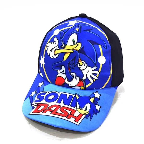Sonic Anime Tegneserie Baseball Caps Justerbar Caps for Barn