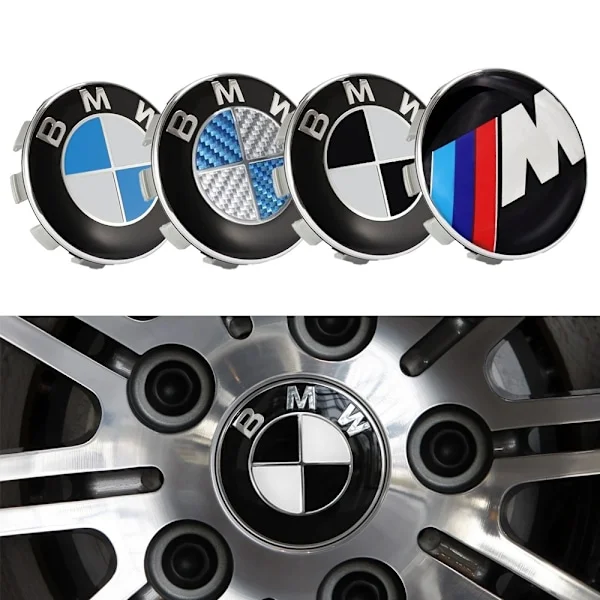 BMW Centrumkåpor / Hjulnav Bil Emblem - 4-Pack