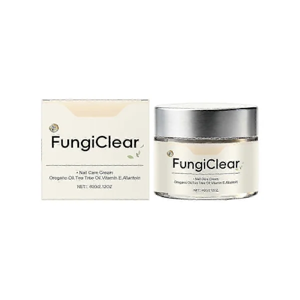 FungiClear Nail and Toenail Care Cream, Phrena Natural Formula with Tea Tree Oil, Oregano Oil, Vitamin E and Allantoin, 60g (1 pc)