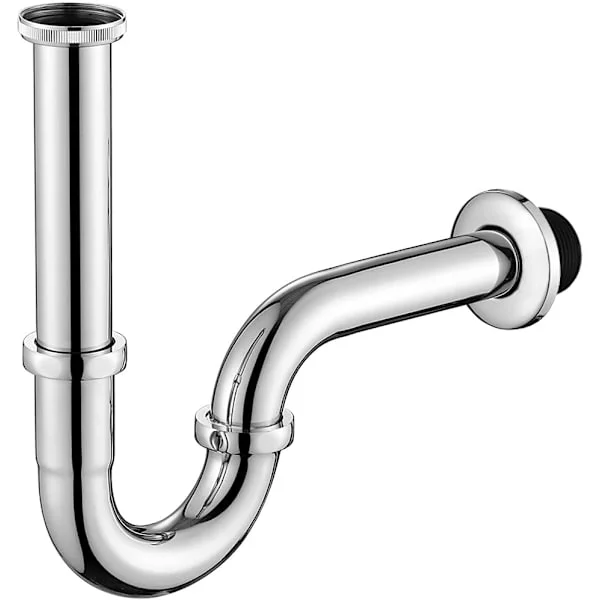 Universellt avloppsrör, 1-1/4 "x32mm vattenlås, luktsäkert rostfritt stål krom avloppsrör för köksbänk, justerbar höjd