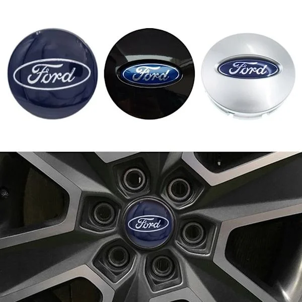 4-pack - Ford Navkapslar / Fälgemblem - Bi
