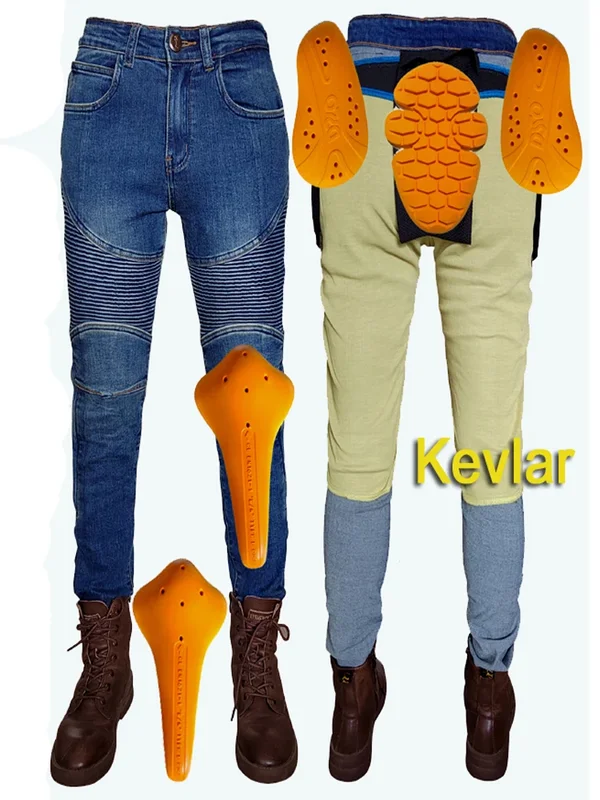AliExpress - Kevlar Motorrad-Jeans für Damen Sicherheits-Reithose Schutzausrüstung Damen Schwarze Motorradhose Touring Moto-Hose