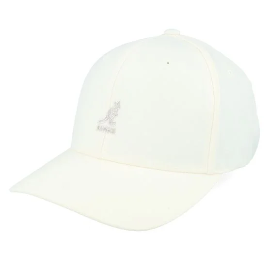Kangol - White flexfit Caps - Wool White Stretch Fit @ Hatstore