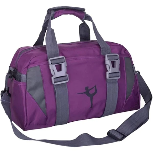 Sports Gymtasker til Kvinder Yoga Taske Balletdans Duffel Taske til Piger Overnatningstasker til Piger Weekendtasker purple_QF