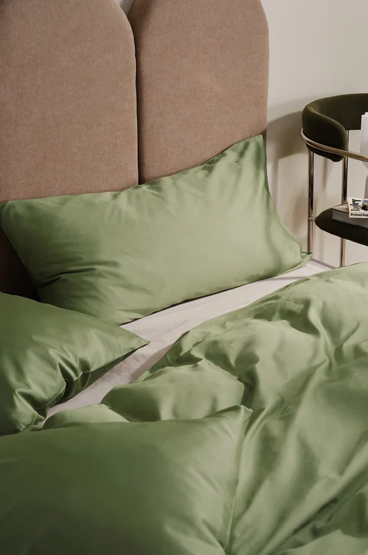 Jotex - Satin Örngott i Satin 50x90 Cm Ekologisk Oliv olja ZACK - Köp Örngott hos Jotex