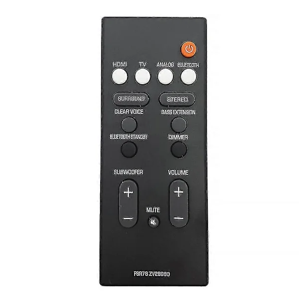 Yamaha Yas-107 Hjemmekino Front Surround Lyd Høyttaler Fjernkontroll [DB]