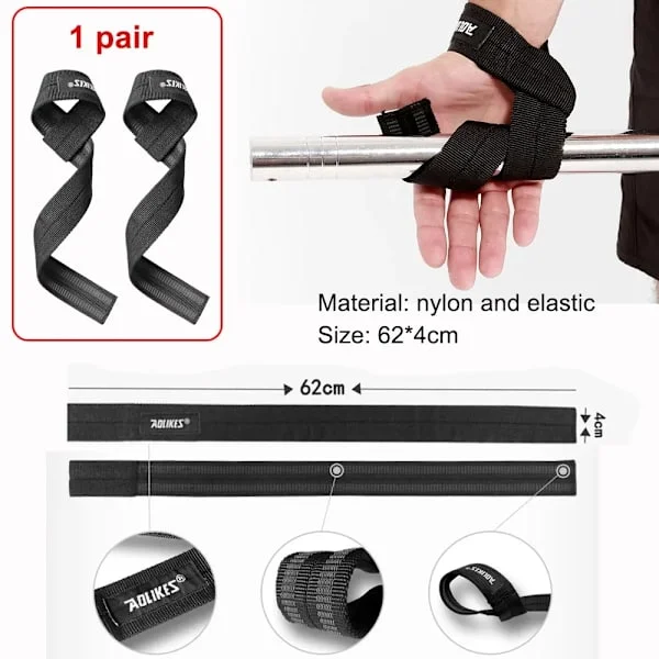 [RM]Fitness Booster Belts Assist Hook Pull-ups Grip Horizontal Bar Auxiliary Belt Deadlift Wrist Support Weightlifting Gym